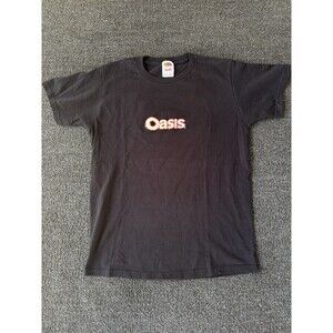 Vintage Oasis Drink Promo T-Shirt Men’s Small Black “Demolish Your Thirst”